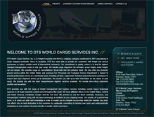 Tablet Screenshot of dtsworldcargo.com